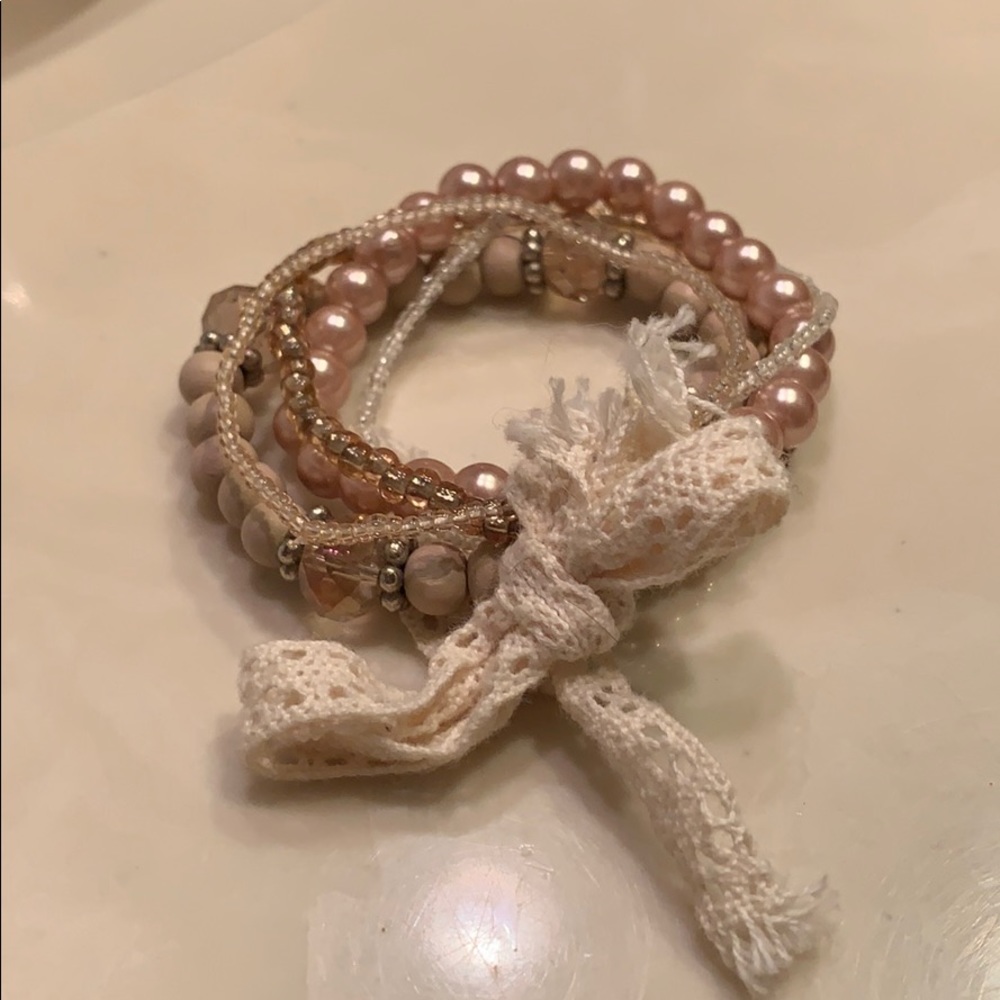 Beige Multi Bracelet